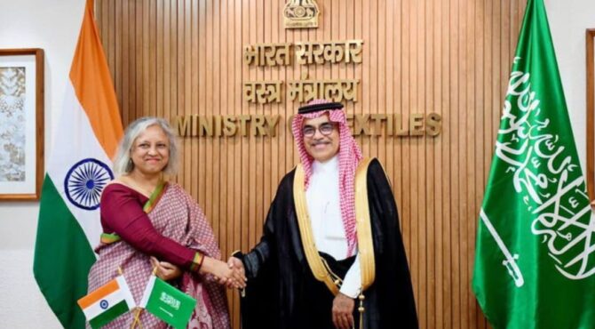 India has emerged as a prominent player in the textile industry of Saudi Arabia.