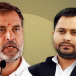 Rahul Gandhis photo missing from Bihar press conference