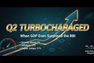 Discover why India’s Q2 FY26 GDP growth is set to exceed the RBI’s 7% forecast, driven by strong consumption, government spending, and low inflation, while exploring how India consistently outperforms IMF and World Bank projections since 2018-19.