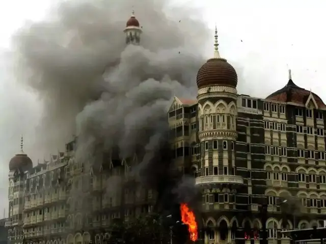 Taj hotel during Mumbai terror attack