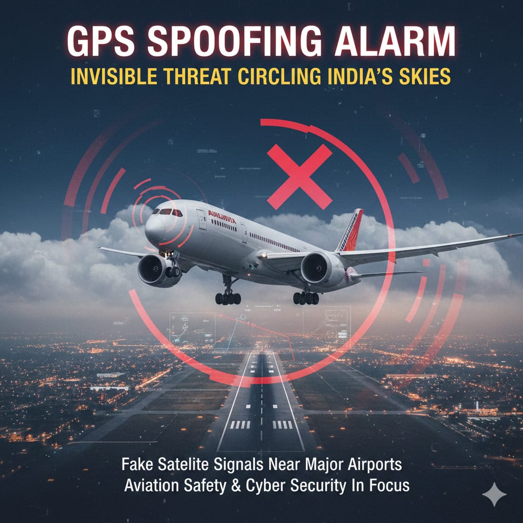 GPS spoofing actively lies to the aircraft, feeding it false data while appearing “normal” to onboard systems until anomalies are detected.