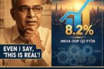 A long-time government critic acknowledging broad-based growth may be the clearest signal that India’s 8.2% Q2 FY26 GDP is more than a statistical mirage.