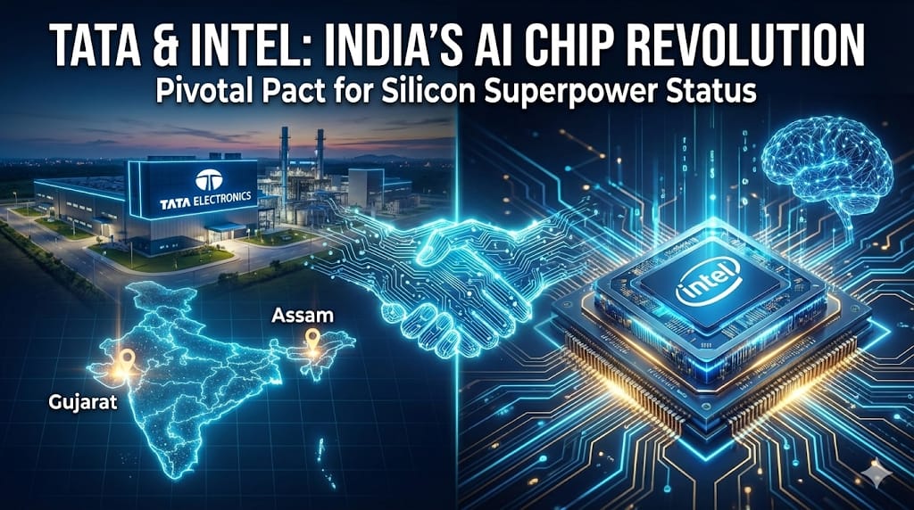 Tata Electronics and Intel have signed a landmark deal to explore semiconductor manufacturing and advanced chip packaging in India.
