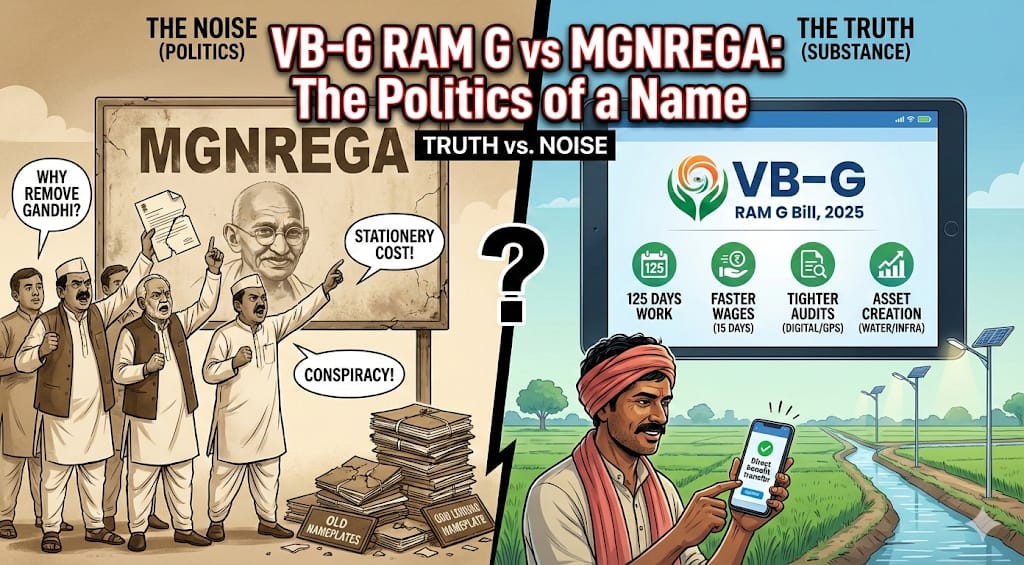 VB–G RAM G vs MGNREGA: The Truth, the Noise, and the Politics of a Name