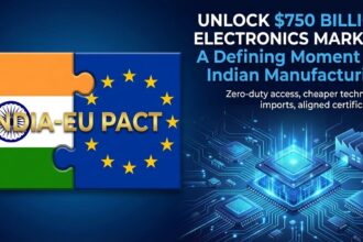 Zero-duty access, cheaper technology imports, and aligned certifications position India for a landmark expansion in electronics and semiconductor exports