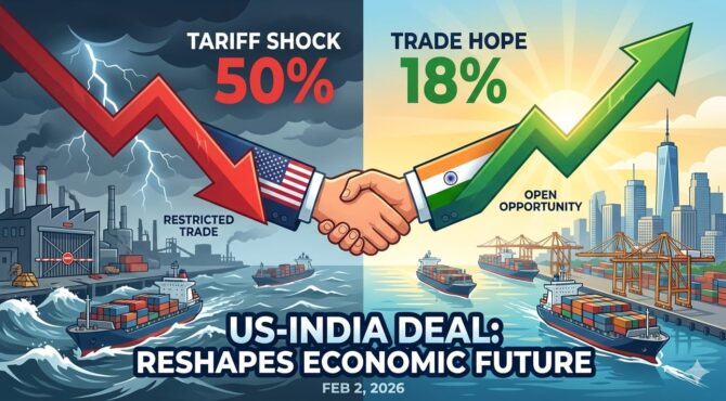 The US-India trade deal slashes tariffs from 50% to 18%, potentially boosting Indian manufacturing and exports.