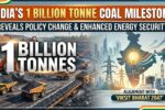 India achieves 1 billion tonne coal production for the second year in a row, highlighting policy reforms, improved execution, and energy self-reliance.