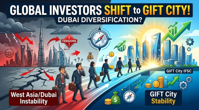 As conflicts simmer in West Asia, global investors and NRIs seek stability in India’s GIFT City. Incentives, infrastructure, and regulatory certainty are turning the IFSC into an emerging rival to Dubai as a key financial destination.