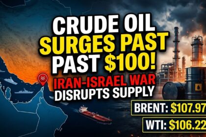 Global oil prices breach $100 per barrel for the first time in over three years as the Iran war disrupts production.