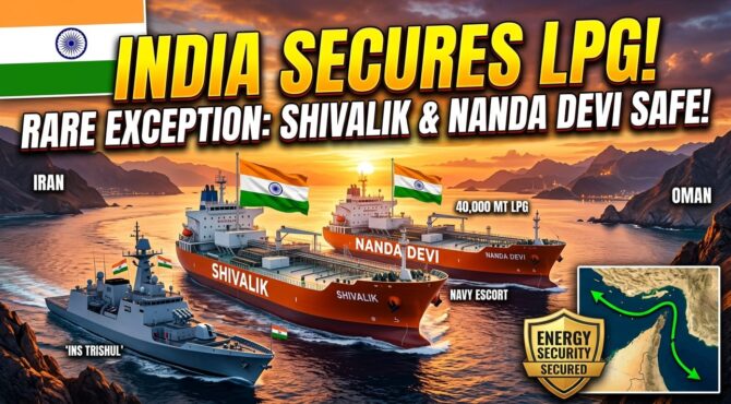 In a diplomatic win, Iran allows Indian LPG carriers Shivalik and Nanda Devi to cross the blockaded Strait of Hormuz under Navy escort, crediting PM Modi's leadership.