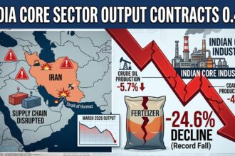 India core sector output March 2026