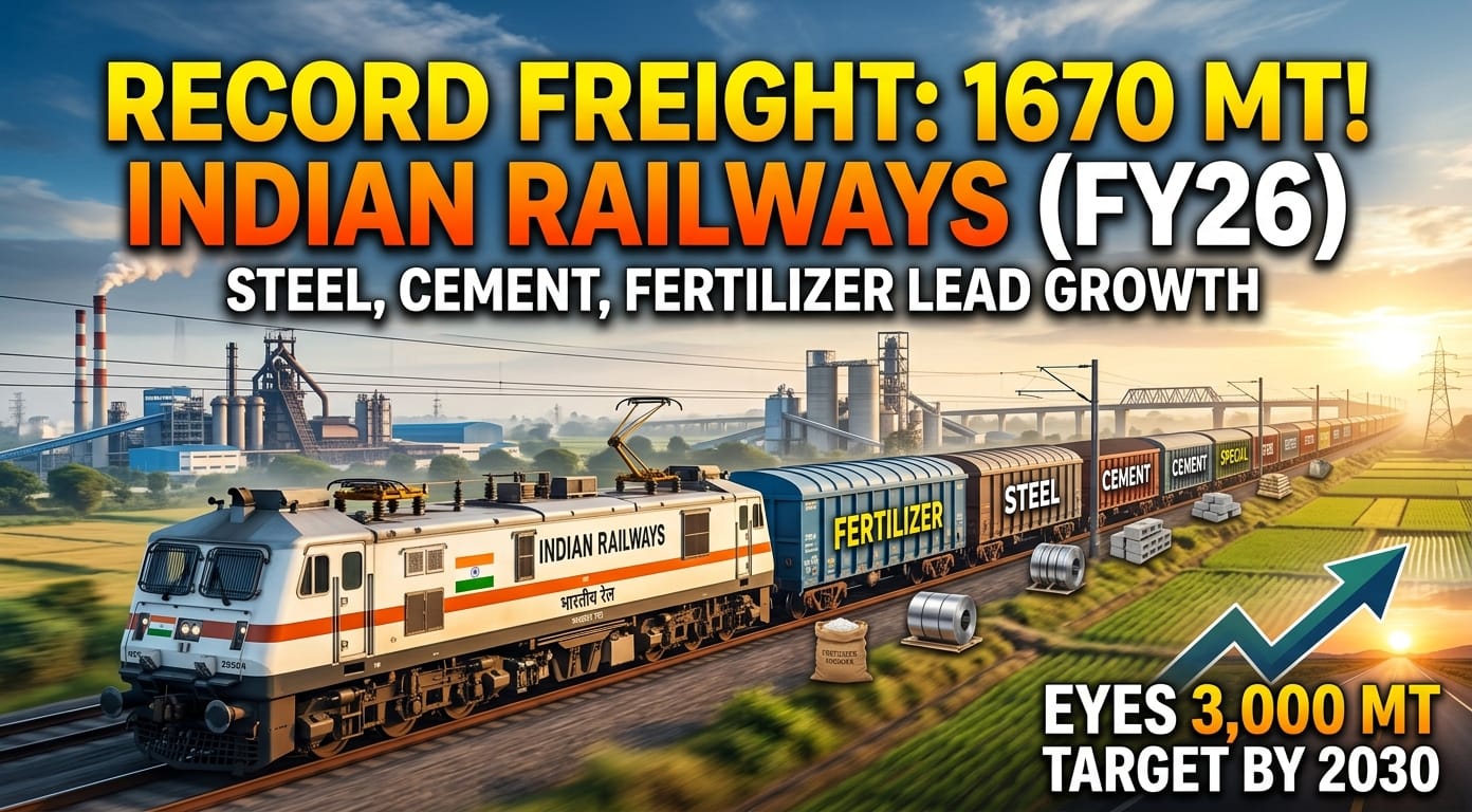 Indian Railways freight growth FY26