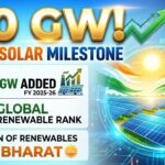 India's solar energy capacity crosses 150 GW mark in FY 2025-26, driven by record 44.61 GW installations including 16.3 GW from DRE; total RE hits 223.27 GW excluding large hydro as Minister Pralhad Joshi announces third global rank.