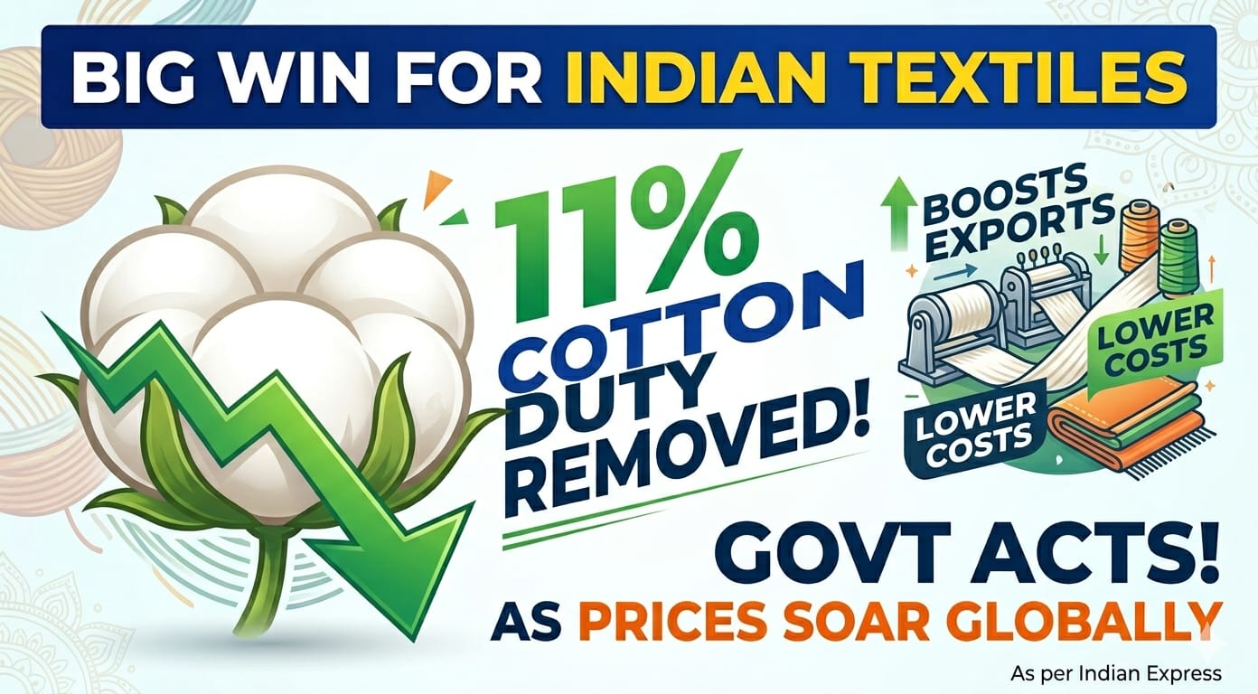 cotton duty removal India