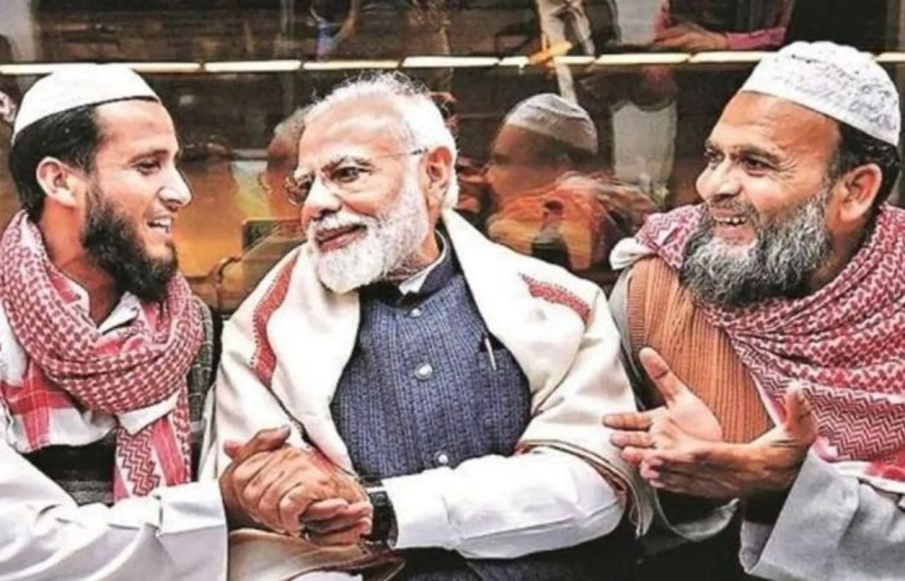 Modi with Muslims