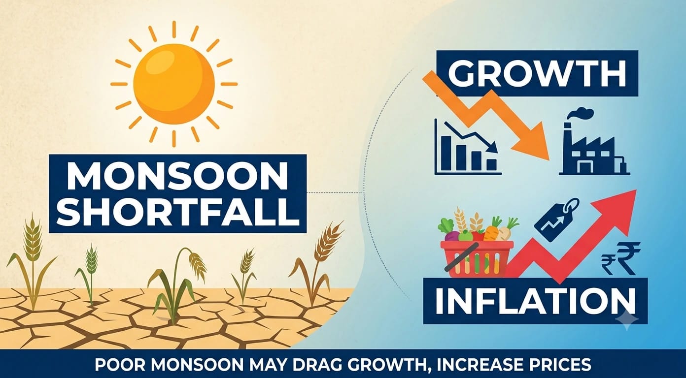 A weak rainy season may hurt farm output, rural demand, and prices, even as the economy stays supported by strong activity in other areas.