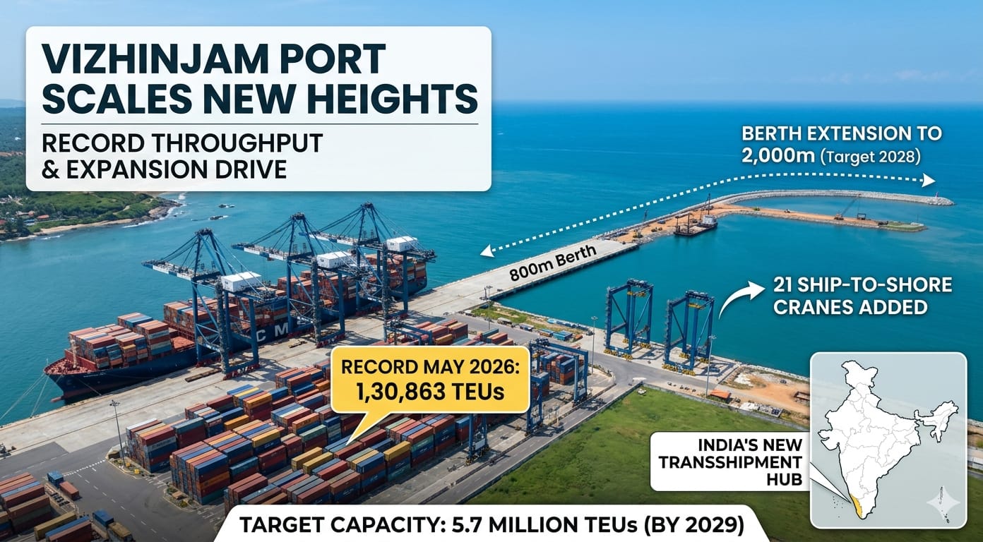 Vizhinjam Port record throughput
