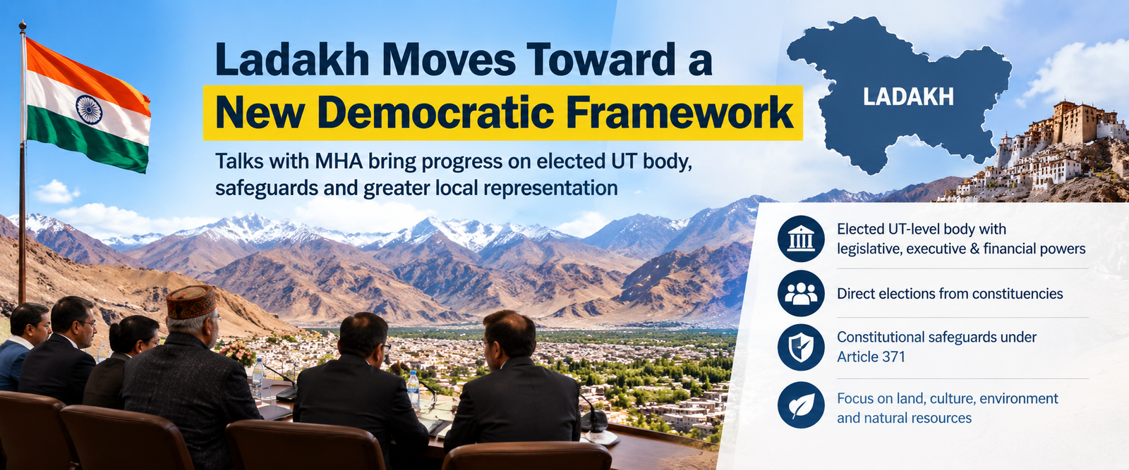 Ladakh Dialogue: Centre moves to stronger democratic framework